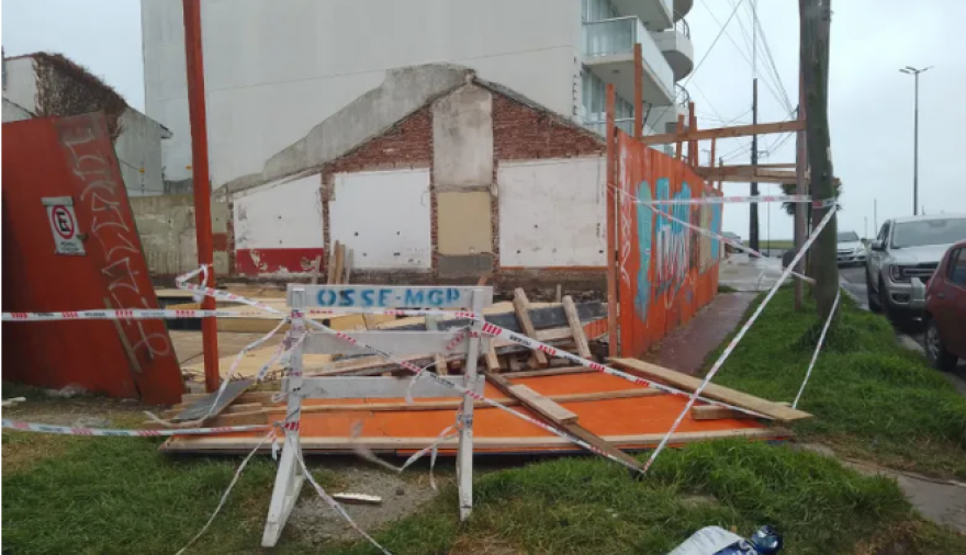 Tormenta en Mar del Plata: cayeron postes, ramas y cableados