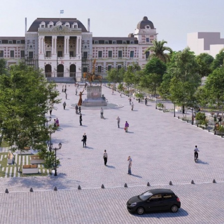 Realizarán un rediseño de la emblemática plaza San Martín de La Plata 