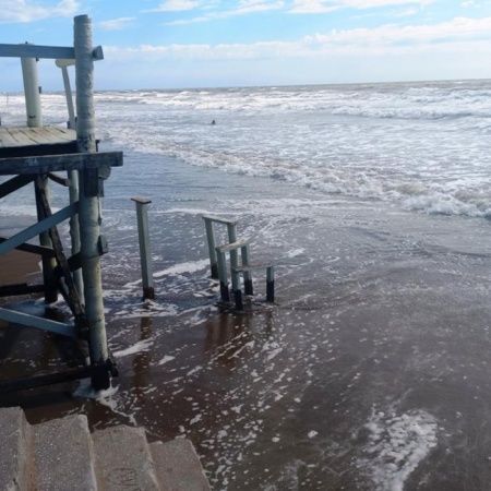 Advierten por crecidas en la costa bonaerense