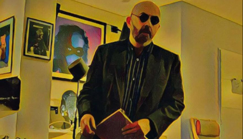 El Indio Solari sorprende con su arte digital en el Teatro Argentino de La Plata