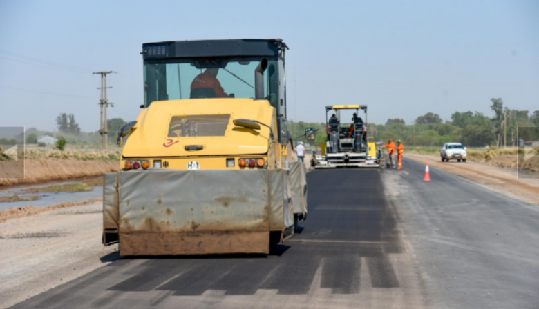Avanzan las obras de repavimentación en la Ruta del Cereal en el oeste bonaerense