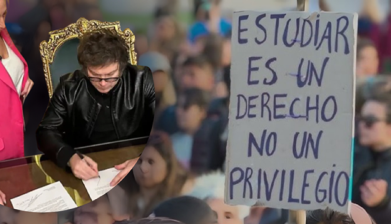 Rechazo a Milei por el desfinanciamiento universitario