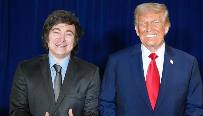 Fuerte apoyo de Donald Trump a Javier Milei: "Tiene mi total respaldo para la reelección"