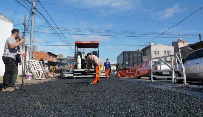 Hurlingham: avanzan los trabajos en la Ruta Provincial 4