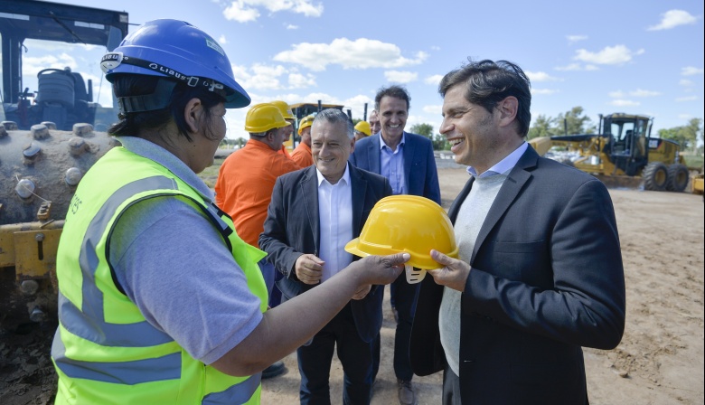 Kicillof y Katopodis dieron inicio a las obras para la autopista sobre la Ruta Nacional 3