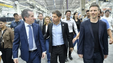 Kicillof participó de la puesta en marcha de una nave industrial de Toyota