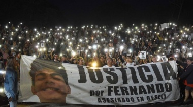 Hicieron una vigilia en Dolores para esperar la sentencia por el crimen de Fernando