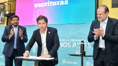 Kicillof financiará obras de infraestructura social básica en barrios populares