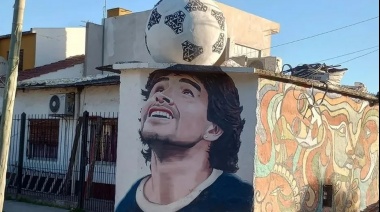 Conurbano y diez murales para recordar a Maradona en su cumpleaños