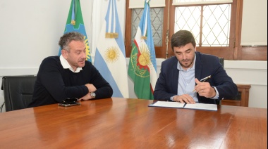 Olavarría: Ezequiel Galli firmó un convenio con la Unión Industrial