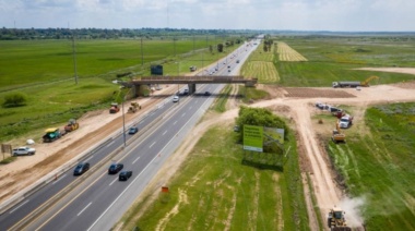 Avanza la construcción de la nueva bajada de la Autopista en La Plata