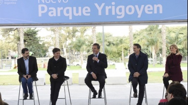 Desde San Martín, Massa, Katopodis y Kicillof inauguraron 5 obras simultáneas del Gobierno Nacional en cuatro provincias