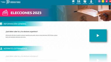 Elecciones 2023: el nuevo portal para que los bonaerenses accedan al calendario electoral y consultas generales