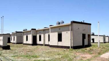 Avanzan con la construcción de viviendas en el predio que había sido tomado en Guernica