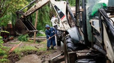 Pilar: El Municipio desplegó las cuadrillas en Pinazo, ante el Alerta Naranja