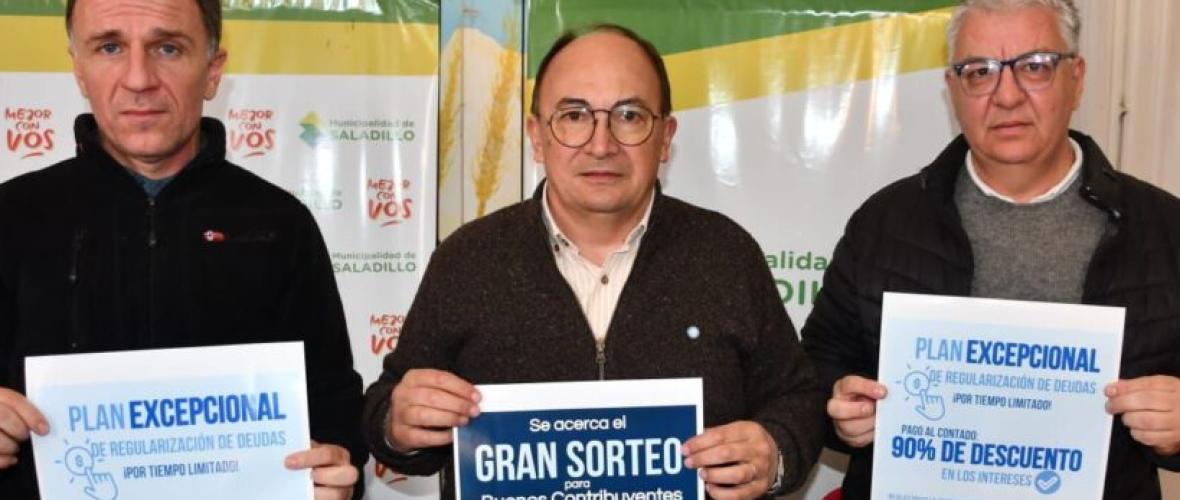 Saladillo premiará a los vecinos que pagan sus tasas: sorteará más de $8 millones