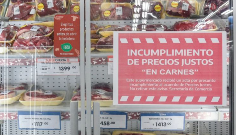 Sancionan a supermercados bonaerenses por incumplir el programa Precios Justos Carne