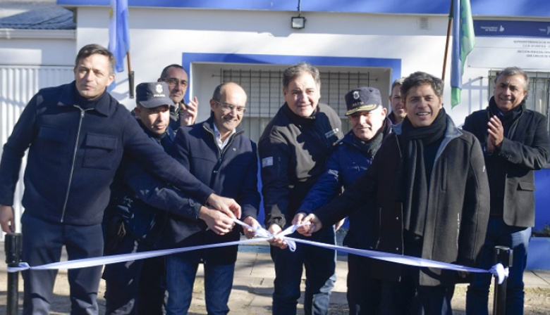 Kicillof inauguró la nueva sede de la Policía Científica en Bolívar