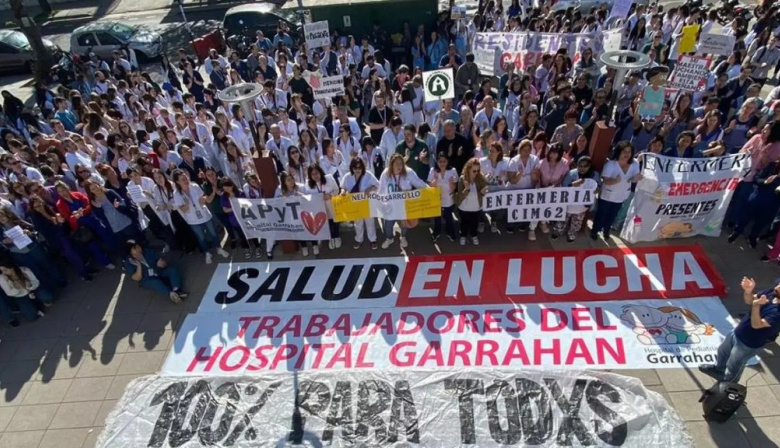 Trabajadores del Garrahan anunciaron dos nuevos paros y convocaron a una marcha federal