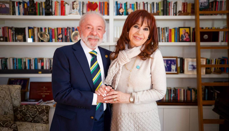 Cristina Kirchner se reunió con Lula Da Silva en su casa del barrio de Constitución