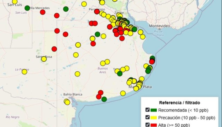 Mapa del arsénico en Buenos Aires: alertan por altos niveles en varias localidades