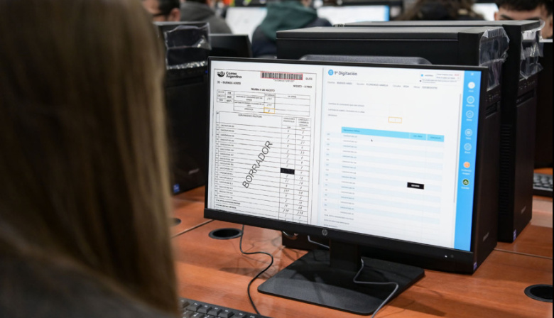 Simulacro electoral: el Correo Argentino probó la transmisión de datos en Monte Grande