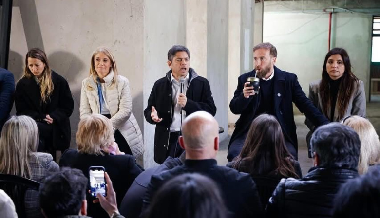Otermín y Kicillof juntos en Lomas: recorrieron la obra de la nueva escuela especial 508 