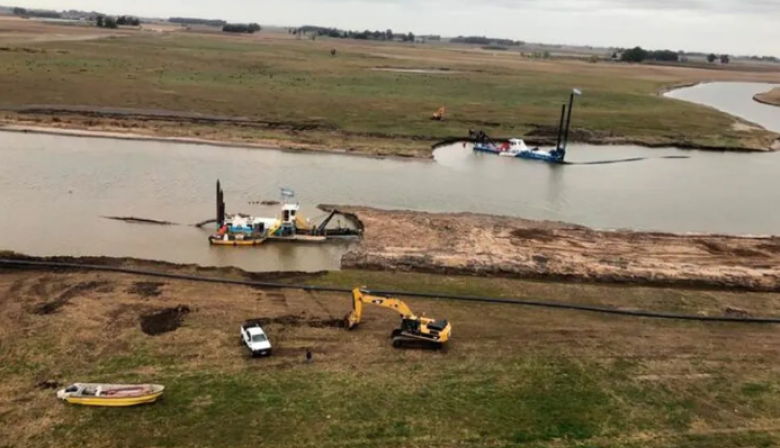 El Gobierno le prometió al campo avanzar con las obras de dragado en el Río Salado