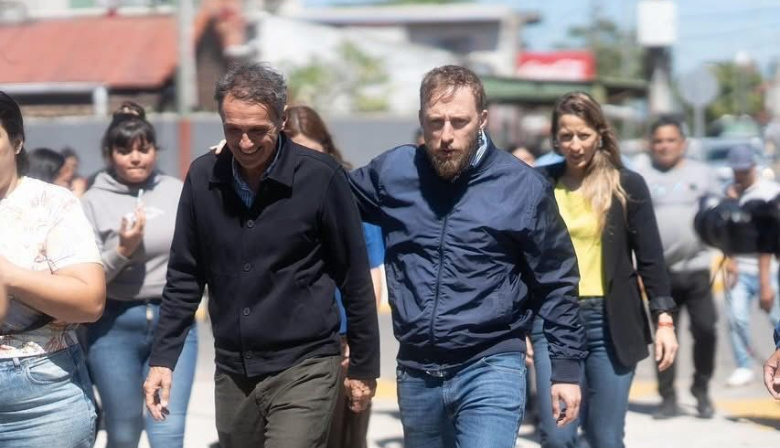Otermín y Katopodis recorrieron la reconstrucción de la avenida Recondo en Lomas