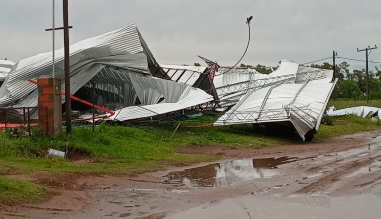 Fuertes tormentas causaron destrozos en el centro y sudoeste bonaerense