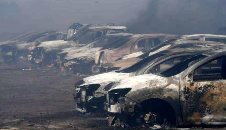 Bahía Blanca: un incendio arrasó un depósito judicial y provocó graves pérdidas materiales