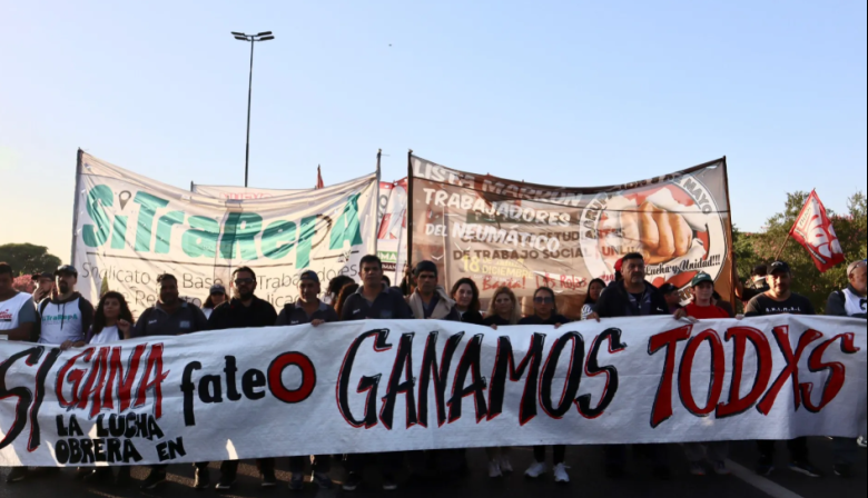 Trabajadores de Fate bloquearon la Panamericana en San Fernando