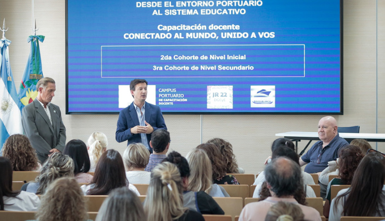 Bahía Blanca: el Puerto abrió una formación para docentes con puntaje oficial