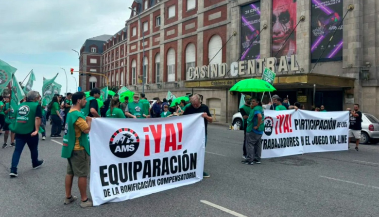 Casinos bonaerenses: AMS define una marcha en La Plata por salarios