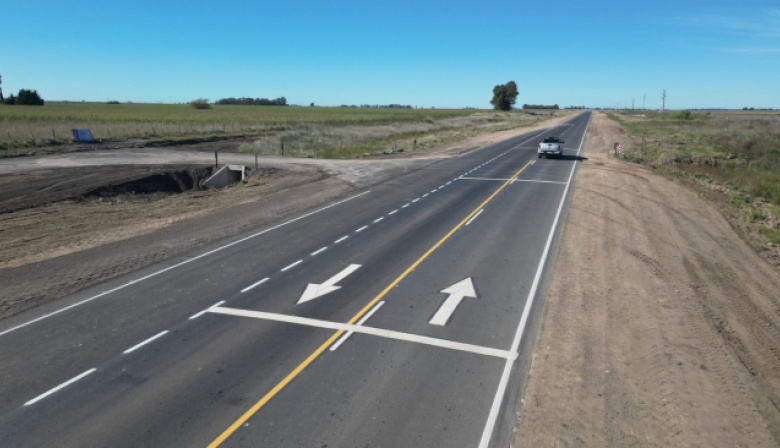La Provincia finalizó la repavimentación de la Ruta 85 entre Guaminí y Coronel Suárez