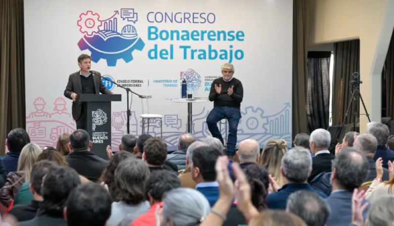 Kicillof mostró músculo sindical en Mar del Plata: "Hoy más que nunca gobernar es crear trabajo"