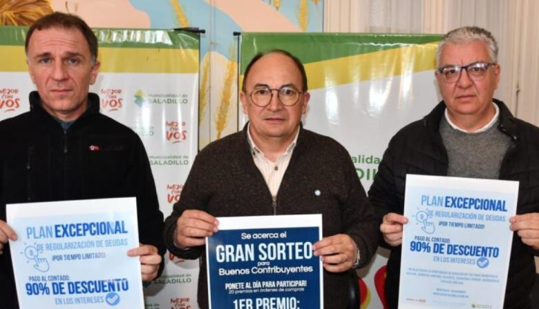 Saladillo premiará a los vecinos que pagan sus tasas: sorteará más de $8 millones