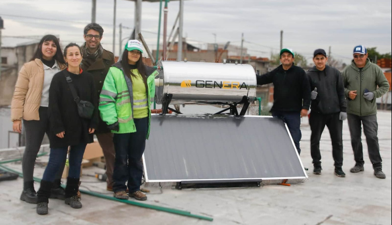 Clubes de La Matanza incorporan termotanques solares para bajar el gasto energético