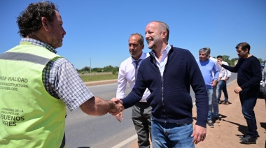 Martín Insaurralde recorrió obras en General Belgrano