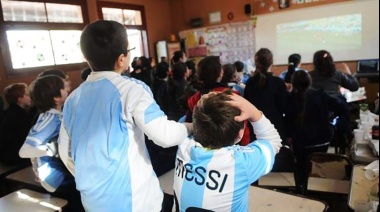 Alumnos bonaerenses podrán ver los partidos en las escuelas 