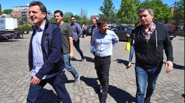 Kicillof, Massa, De Pedro y Máximo Kirchner inauguran mesa política con intendentes
