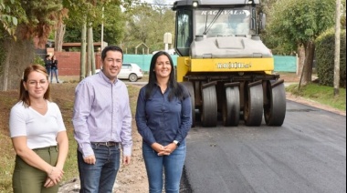 Nardini y Correa supervisaron obras en la ciudad de Tortuguitas
