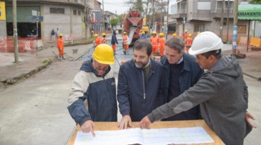 Moreira y Katopodis supervisaron las obras en Av. 9 de Julio