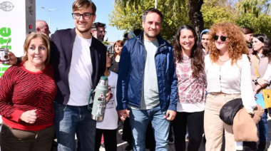 Lucas Ghi inauguro la primera plaza sustentable en Morón