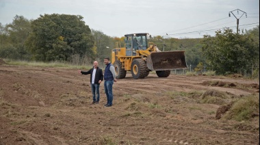 Galli supervisó las obras en Sierras Bayas