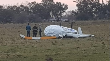 Cayó un helicóptero en Bolívar: no hubo heridos