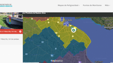 Provincia lanza una web de Riesgo Hídrico