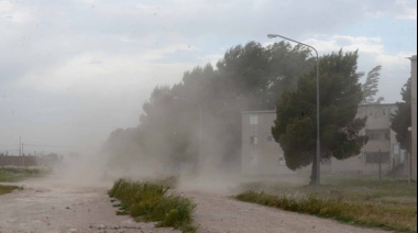 Alerta por viento en el sur de la Provincia