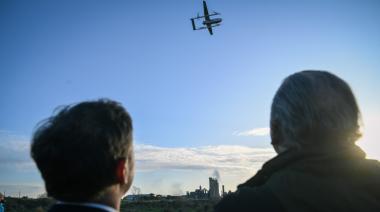 Kicillof presentó los drones para patrullar zonas rurales de la provincia en Olavarría