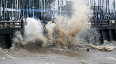 Alertan por crecidas en el Río de la Plata para esta tarde